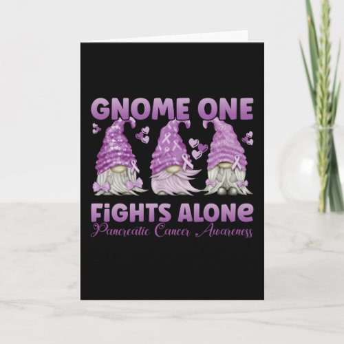 Pancreatic Cancer Purple Gnome Card