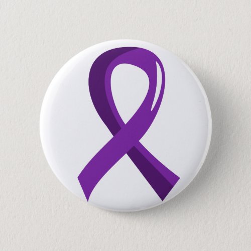 Pancreatic Cancer Purple Ribbon 3 Pinback Button