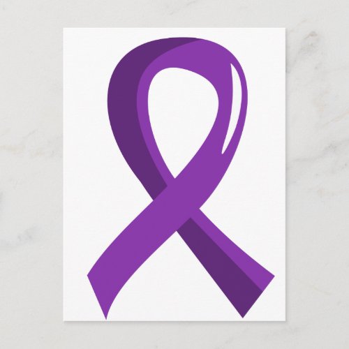 Pancreatic Cancer Purple Ribbon 3 Postcard