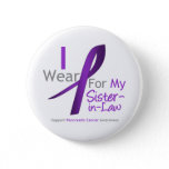 Pancreatic Cancer Purple Ribbon Sister-in-Law Button