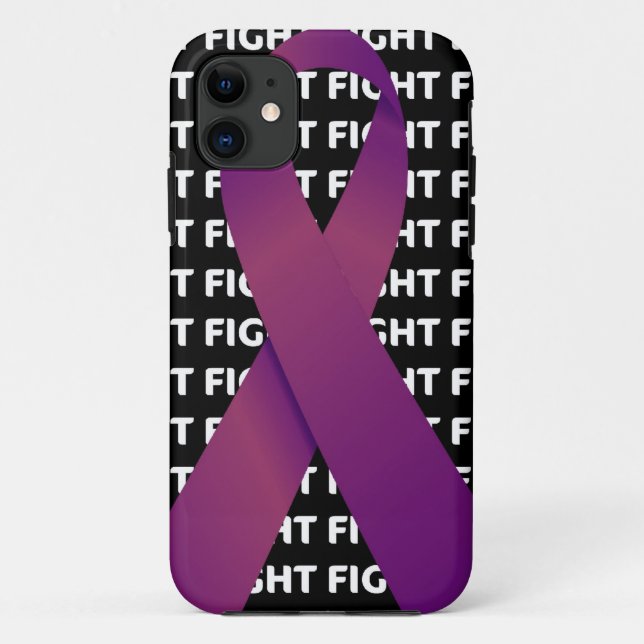 Pancreatic Cancer Ribbon Case-Mate iPhone Case (Back)