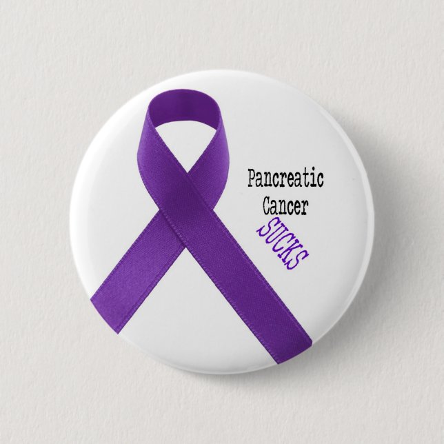 Pancreatic Cancer Sucks Button (Front)