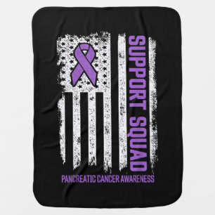 Pancreatic Cancer Support Squad Pancreatic Cancer  Baby Blanket