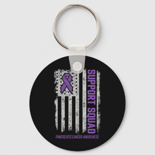 Pancreatic Cancer Support Squad Pancreatic Cancer Keychain