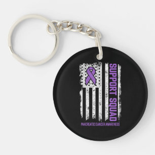 Pancreatic Cancer Support Squad Pancreatic Cancer Keychain