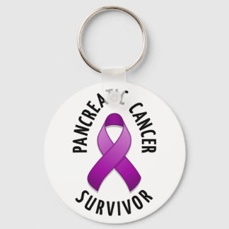 Pancreatic Cancer Survivor Keychain