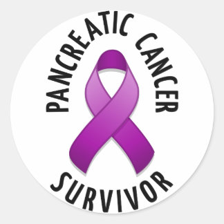 Pancreatic Cancer Survivor Round Sticker