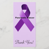 Pancreatic Cancer Thank You Card