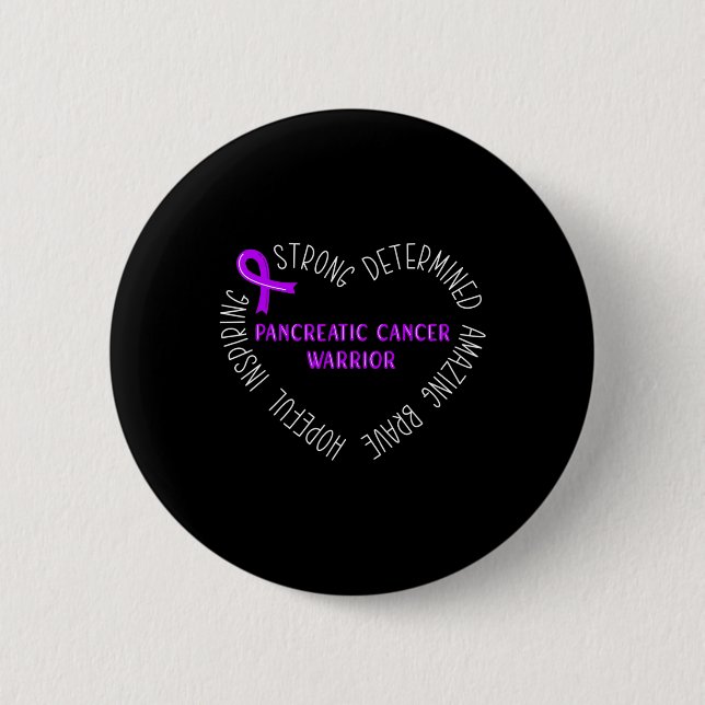 Pancreatic Cancer Warrior  Button (Front)