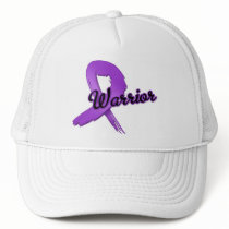 Pancreatic Cancer Warrior Grunge Trucker Hat