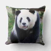 The Giant Panda Humming a Song Throw Pillow