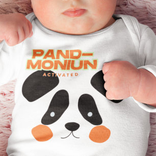 Panda  Activated Baby Bodysuit