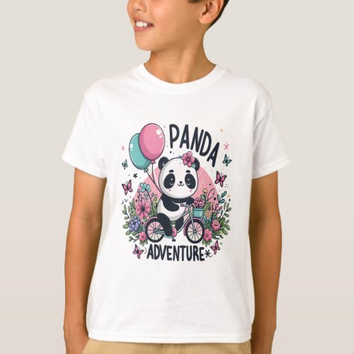 Panda Adventure Cute Animal T_Shirt