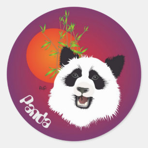 Panda (Ailuropoda melanoleuca) sticker