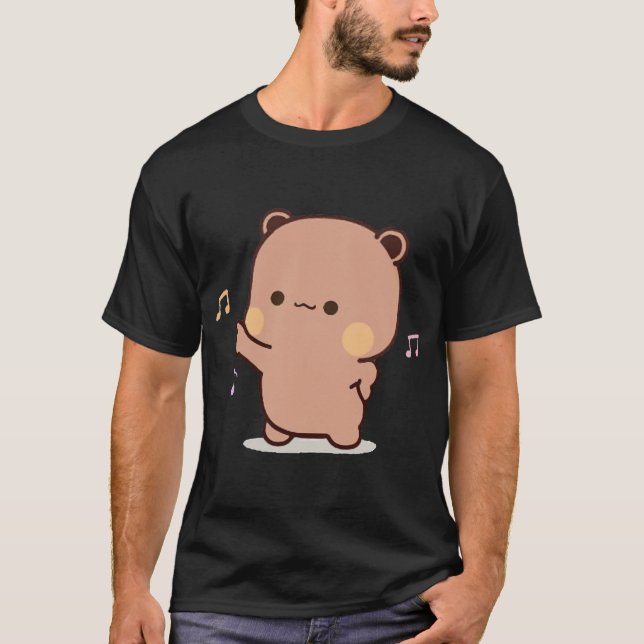 Panda And Brownie Bear Couple(3) T-Shirt (Front)
