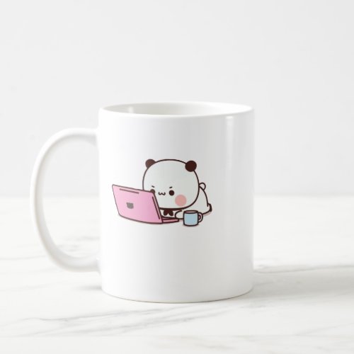 Panda And Brownie Bear Couple  Coffee Mug