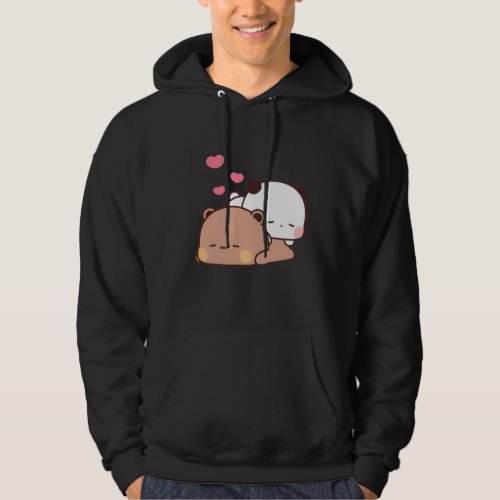 Panda And Brownie Bear Couple  Hoodie