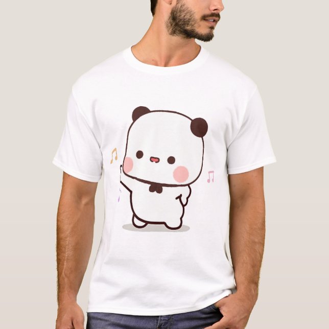 Panda And Brownie Bear CoupleActive(5) T-Shirt (Front)