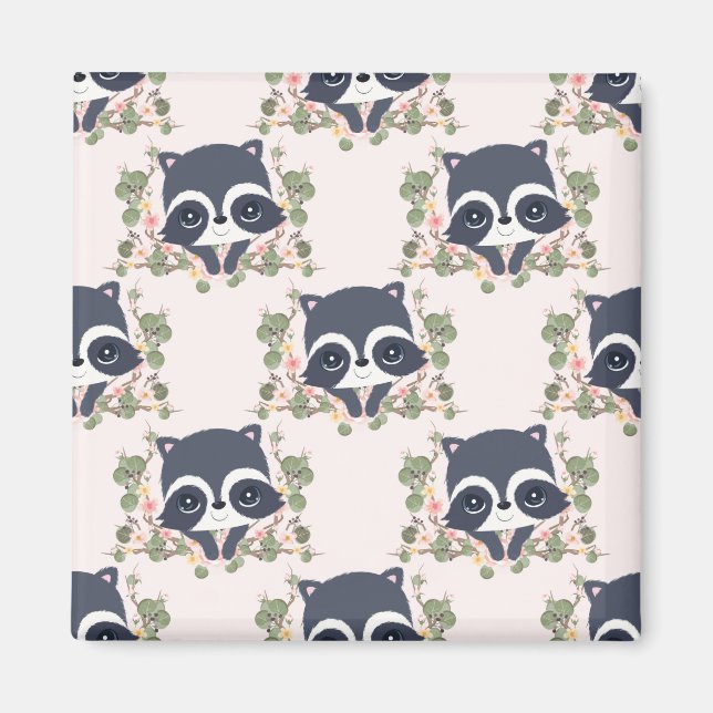 Panda And Flower Tattoo Magnet (Front)