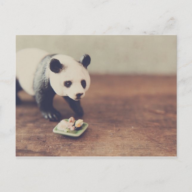 Panda And Sushi Postcard (Front)