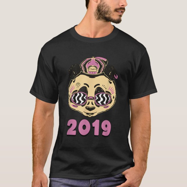 Panda Animal Awesome Since 2019 T-Shirt (Front)
