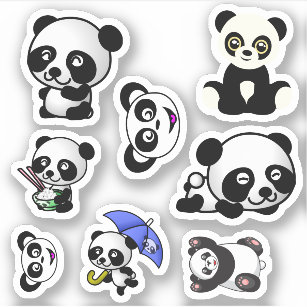 Panda Stickers, Zazzle