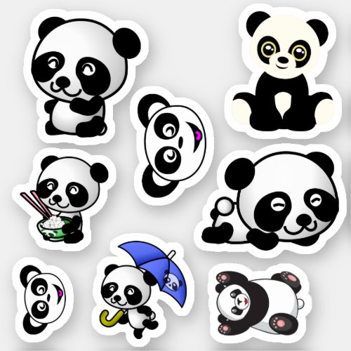 panda animals bear  sticker
