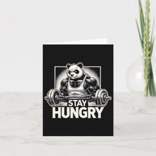 Panda - Anime Bodybuilding Gym Workout Fitness Mot Card