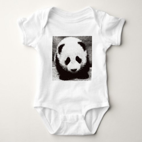 Panda Artwork Baby Bodysuit