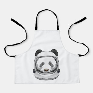 Panda as Astronaut with Helmet Apron