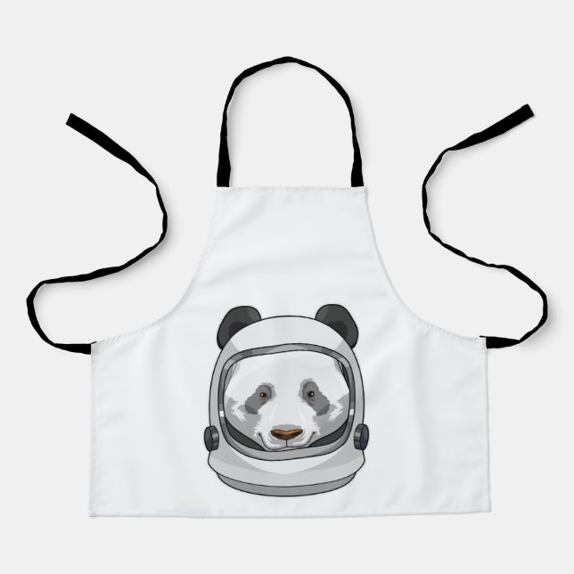 Panda as Astronaut with Helmet Apron (Front)