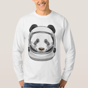 Panda as Astronaut with Helmet T-Shirt