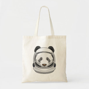 Panda as Astronaut with Helmet Tote Bag