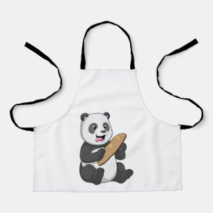 Panda as Baker with Bread Apron