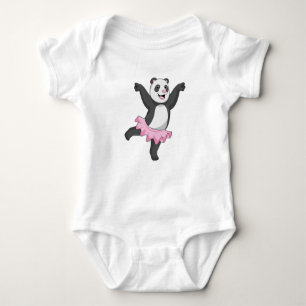 Panda as Ballerina at Ballet Baby Bodysuit