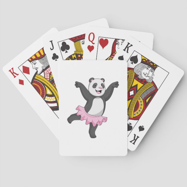 Panda as Ballerina at Ballet Poker Cards (Back)