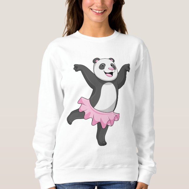 Panda as Ballerina at Ballet Sweatshirt (Front)