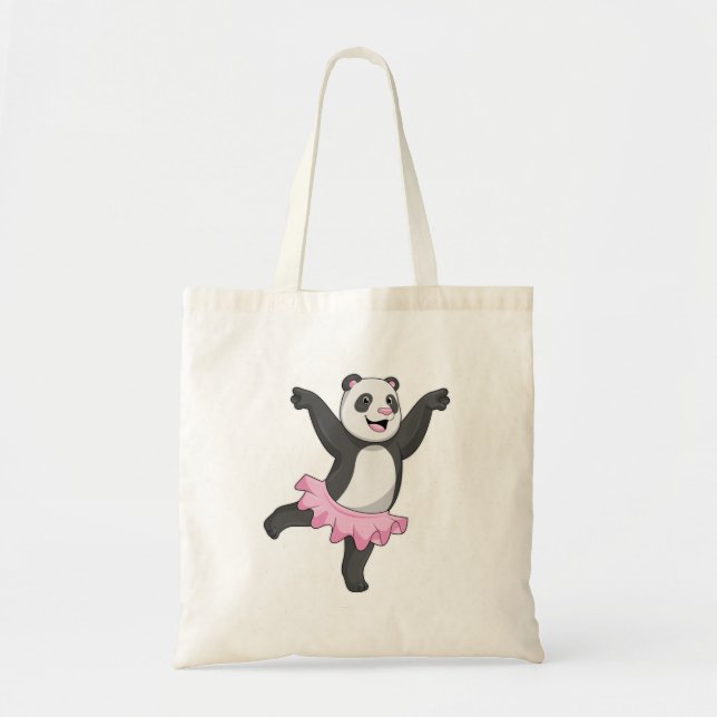 Panda as Ballerina at Ballet Tote Bag (Front)