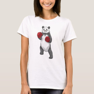 Panda as Boxer with Boxing gloves T-Shirt