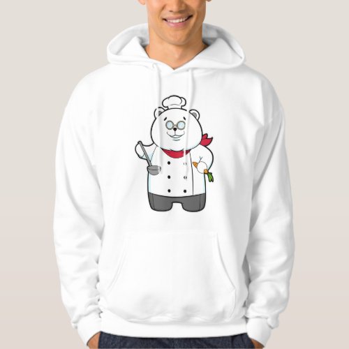 Panda as Cook with Soup ladle  Carrot Hoodie