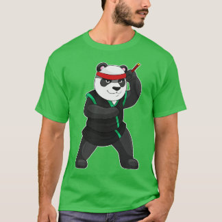 Panda as Ninja in Costume T-Shirt