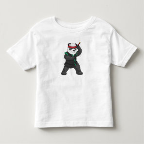 Panda as Ninja in Costume Toddler T-shirt