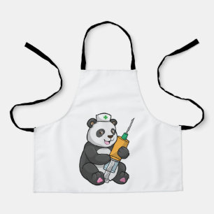 Panda as Nurse with Syringe Apron