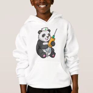 Panda as Nurse with Syringe Hoodie