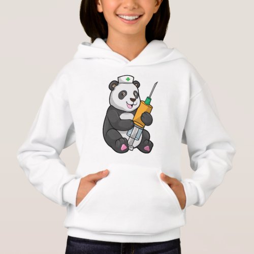 Panda as Nurse with Syringe Hoodie