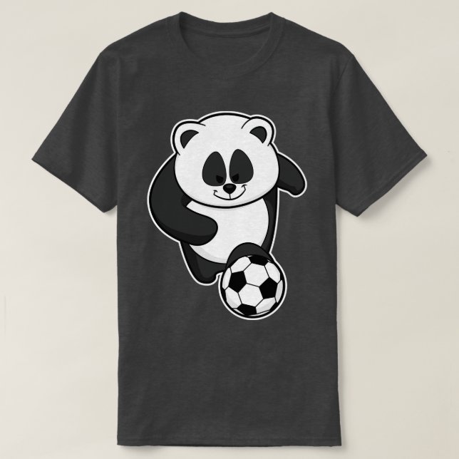 Panda as player at Soccer T-Shirt (Design Front)