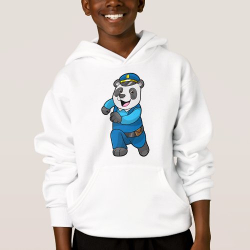Panda as Police officer with Police hat Hoodie