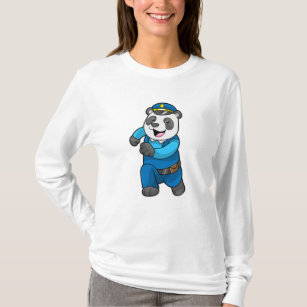 Panda as Police officer with Police hat T-Shirt
