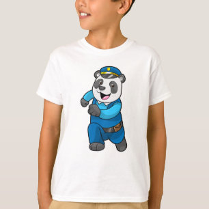 Panda as Police officer with Police hat T-Shirt