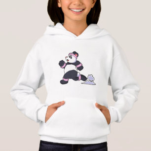 Panda as Runner at Running Hoodie